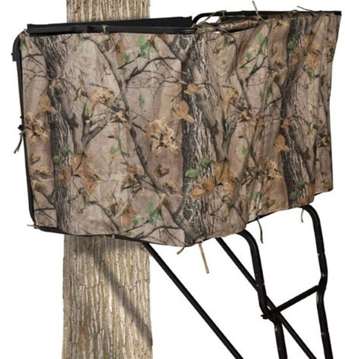 Big Game Treestands Deluxe Universal Blind Kit, Epic Camo & Allen Company Vanish Instant Roof Tree Stand Umbrella - Large Umbrella with Realtree Edge Camo