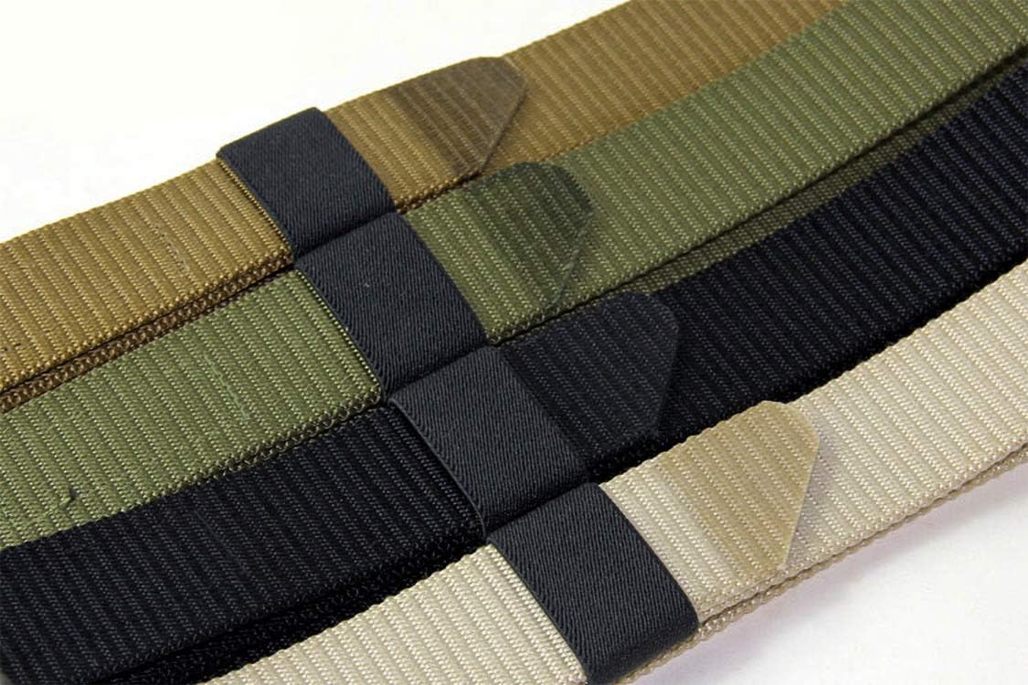 FAIRWIN Tactical Gear Clip, Nylon Key Ring Holder or Belt Keeper Military Utility Hanger Carabiner Molle Hook, Black, Tan, Green