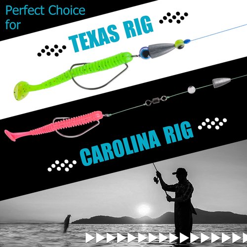 35/50 Packs Bullet Fishing Sinkers Weight Sinker Fishing Worm Sinkers Slip Sinker for Bass Fishing,Texas Rigs Multiple Size 1/16oz,1/8oz,3/16oz,1/4oz,3/8oz,1/2oz (1/16oz - 50pcs)