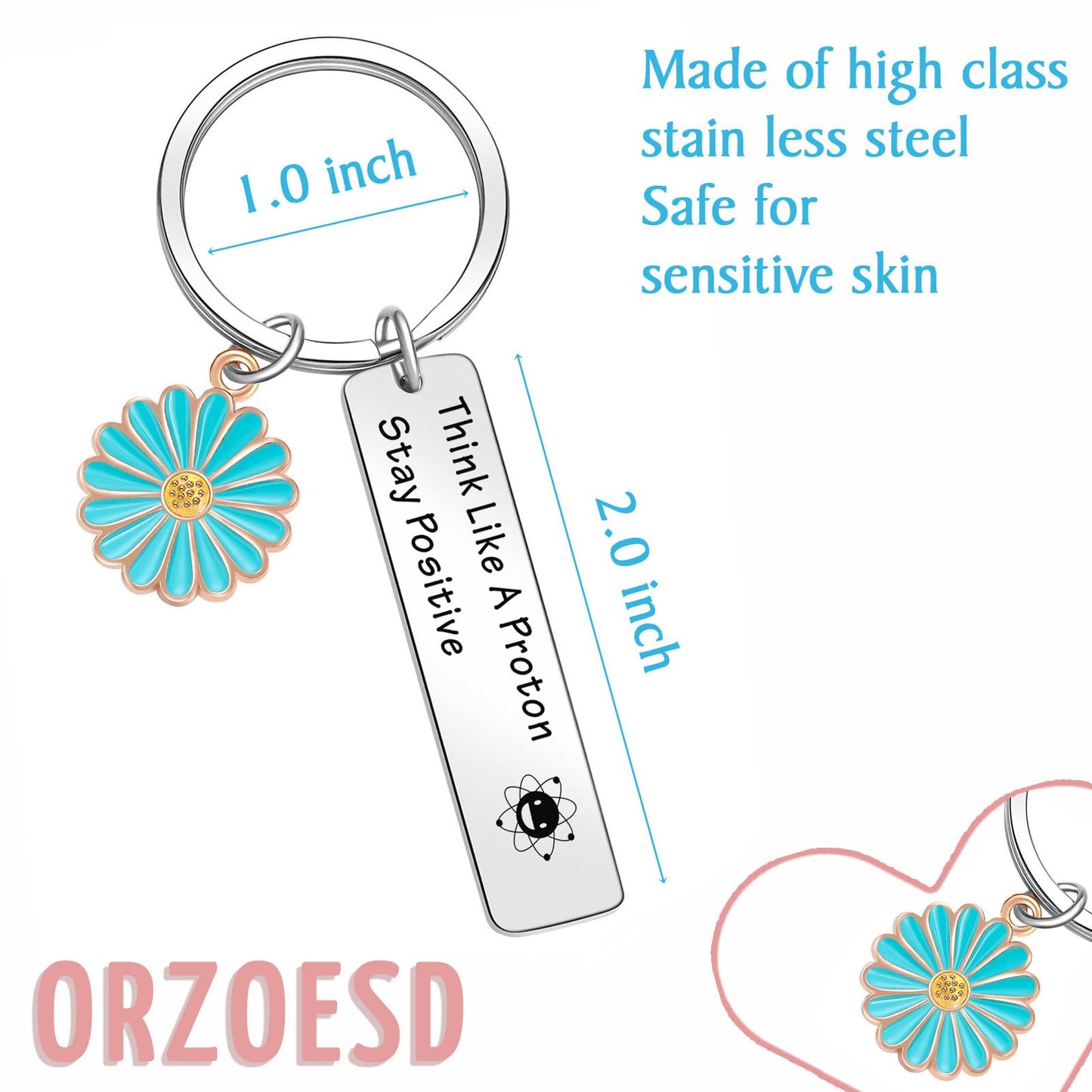 ORZOESD Chemistry Gifts Chemistry Lab Keychain Science Jewelry Atomic Gift Chemist Keychain Chemistry Grad Gift For Chemistry Lover Jewelry Chemistry Teacher Keychain Back To School Gift
