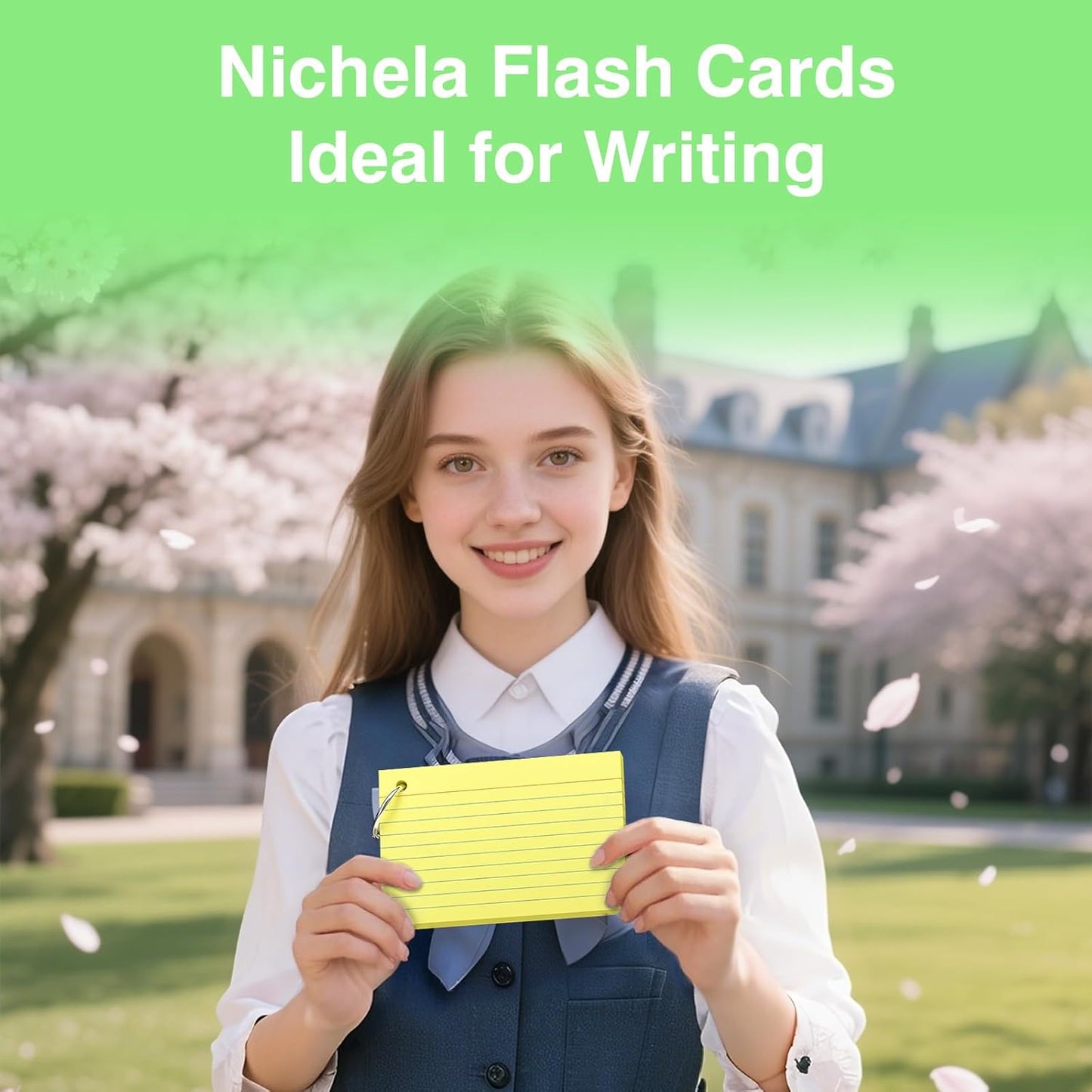 250 Count Pink Index Cards with Ring 3 x 5 Inch Heavyweight Ruled Index Cards, Flash Cards for School & Office Supplies and Home Organization, Durable Study To Do List Note Cards with Ruled Lines
