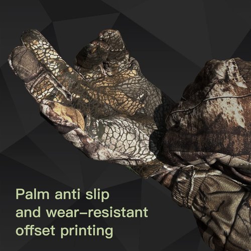 BEAUTI4U Hunting Equipment Hunting Gloves Camo Hunting Gear Men’s Camo Hunting Gloves for Outdoor Activities