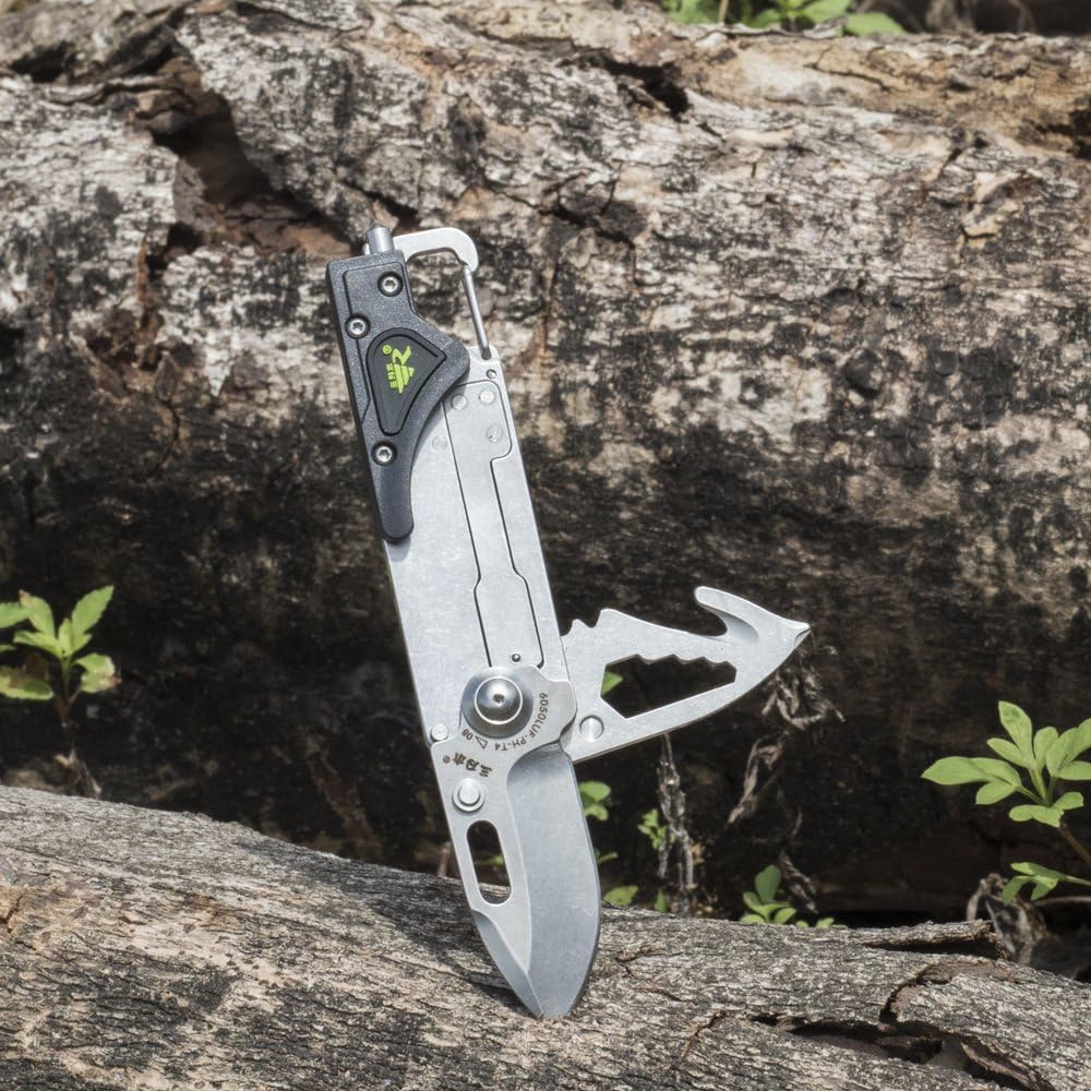 Sanrenmu 6050 LUF-PH-T4 Pocket EDC Folding Camping Knife Multi Toolkit Screwdriver Belt Cutting LED Bottle Opener Glass Breaker