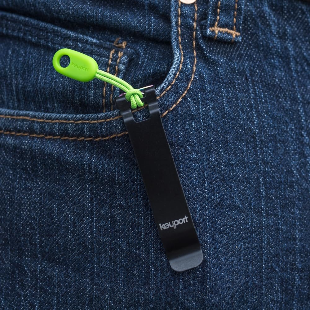 Keyport KO (Key Organizer) - Deep Carry Pocket Clip - Black