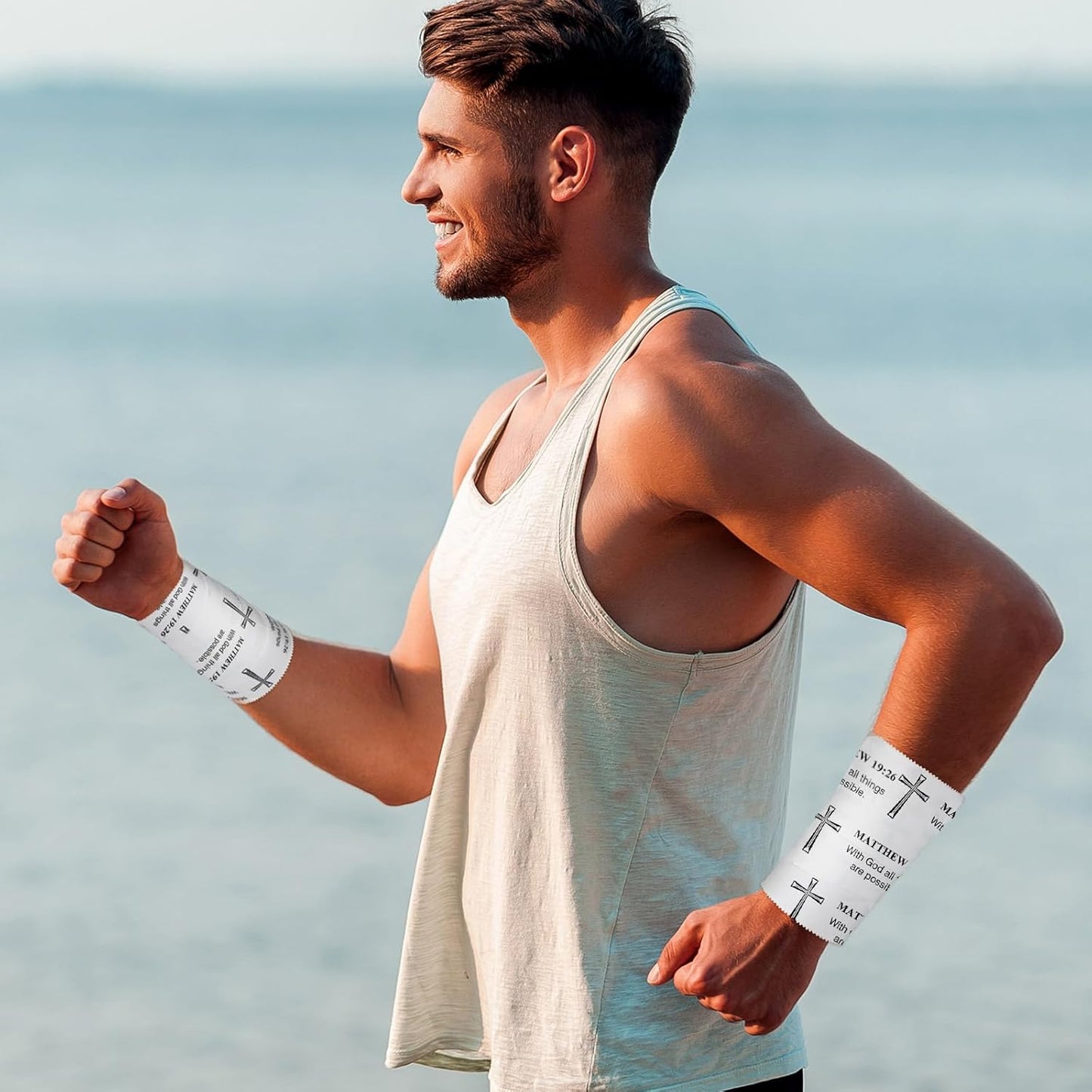 Christian Athletic Tape | 2 Pcs Cotton Sports Wrap 2in x 23ft | White