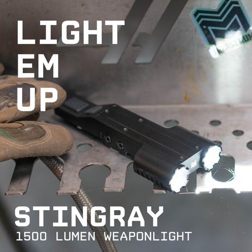 Monstrum Stingray Dual LED 1600 Lumens Picatinny Weapon Light