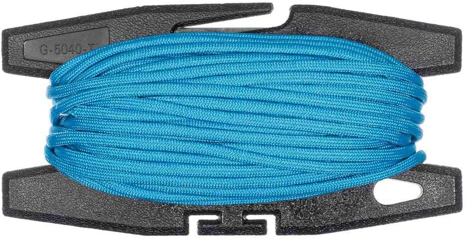 Paracord Spool Tool with 50 Feet of 550 7 Inner Strand Parachute Cord