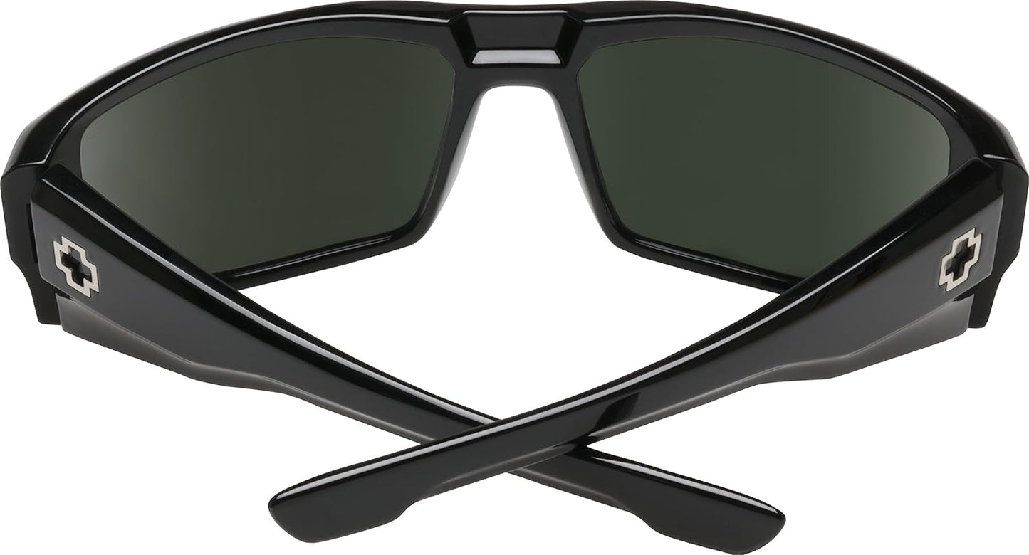 Spy Optic Wrap Dirk Black Happy Gray Green Polar, Multi, One Size