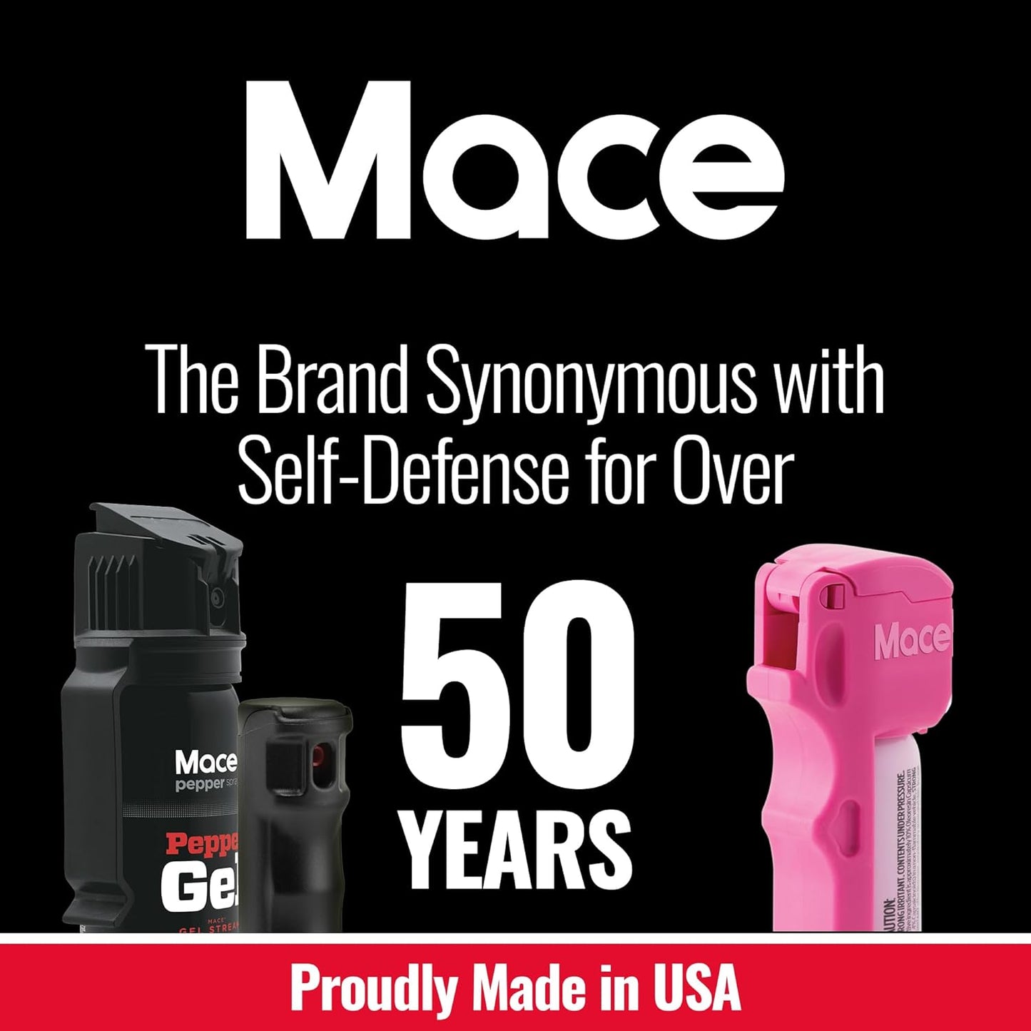 Mace Pepper Spray - Triple Action Model or Pocket Model, Max Strength 10% OC Formula, Self Defense Pepper Spray for Women & Men