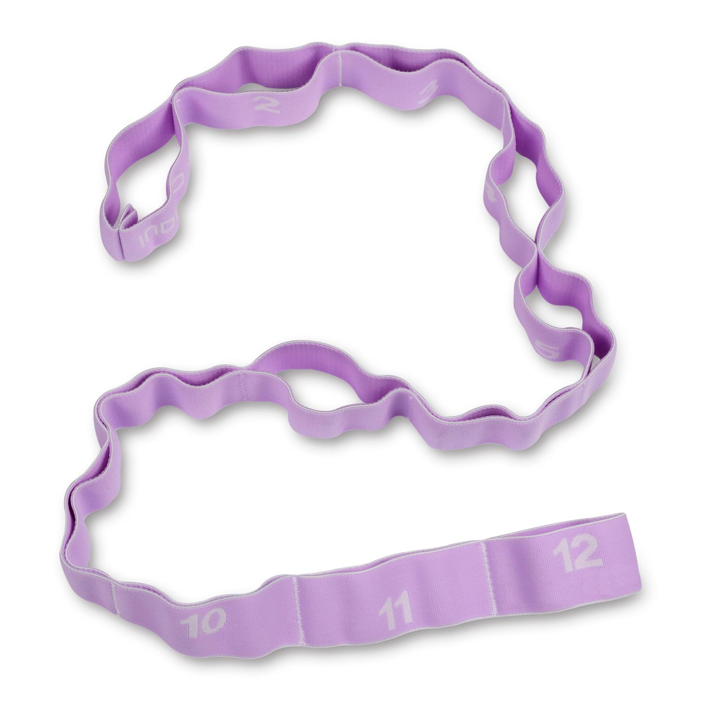 12-Loop Medium Resistance Stretch Band – 127x4cm Yellow Elastic Fitness Strap for Yoga, Pilates, Dance, Rhythmic Gymnastics & Physical Therapy (Purple)