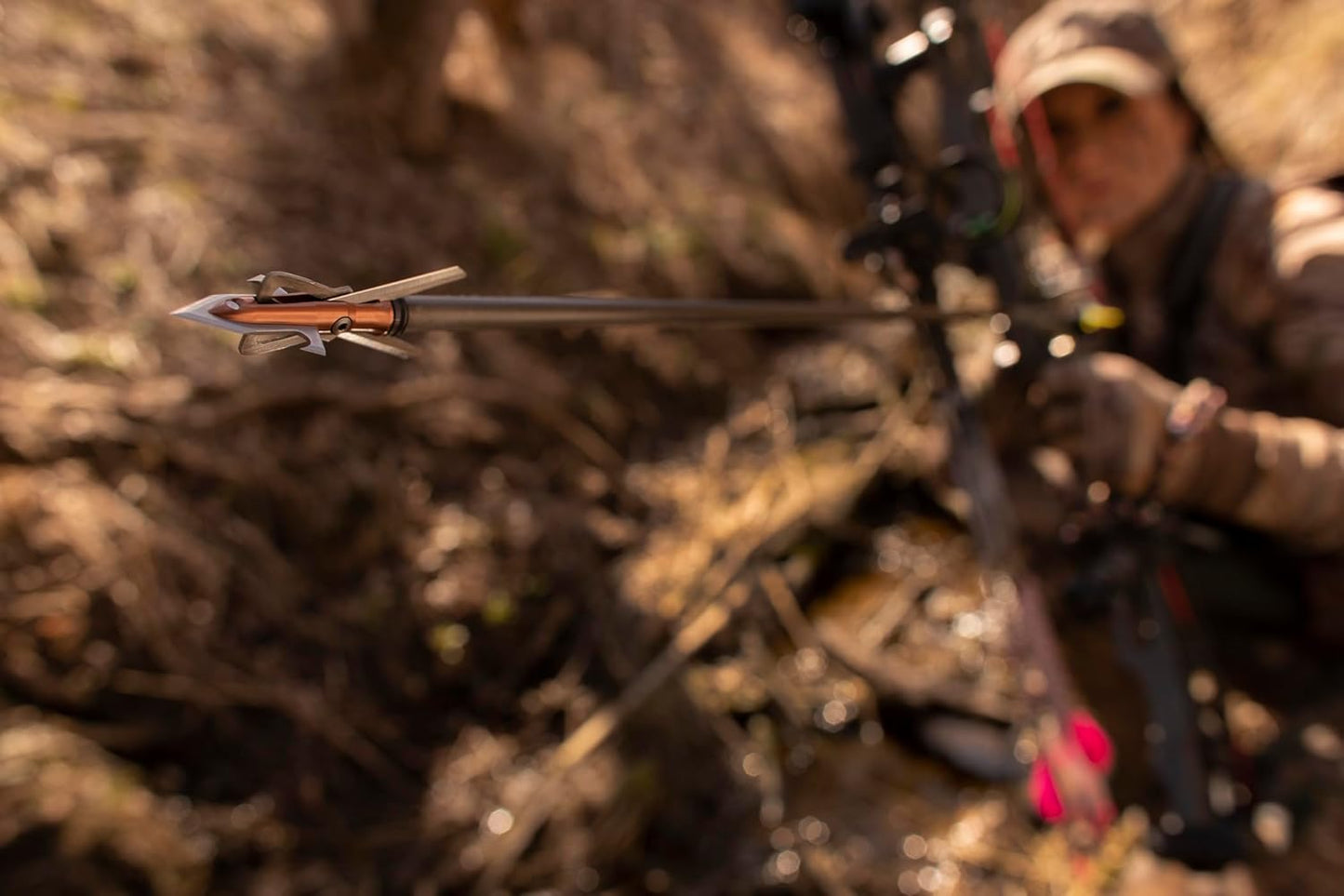 RAGE Xtreme Turkey Broadhead 2.3" x .75" Cut, 100 Grain - 2 Pack Brown