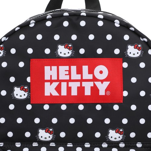 Bioworld Hello Kitty Head and Polka Dots AOP Travel Backpack