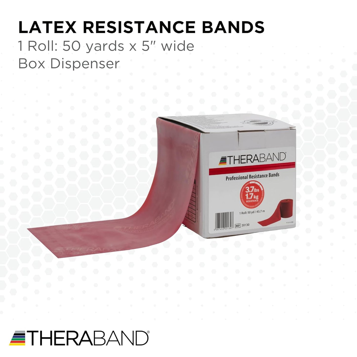 THERABAND Resistance Band, Green, Heavy, 50-Yard Roll, Latex Elastic Band for Exercise, Stretching, Physical Therapy, Yoga, Pilates, Home Workouts, Cut-to-Length, Color-Coded Levels