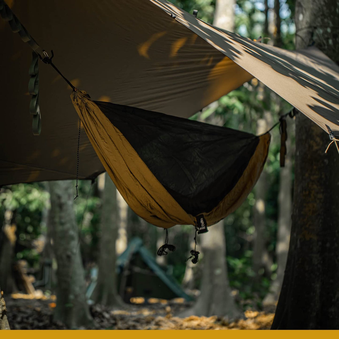 OneTigris KOMPOUND Camping Hammock + Camping Lanyard + Bulwark Camping Tarp