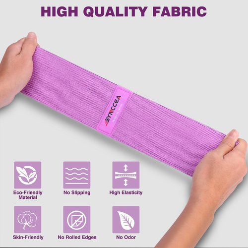 Bynccea Resistance Bands, Resistance Workout Elastic Band for Men and Women Resistance Loop Exercise Band Exercise Workout Bands for Home Fitness, Stretching, Strength Training, Physical Therapy