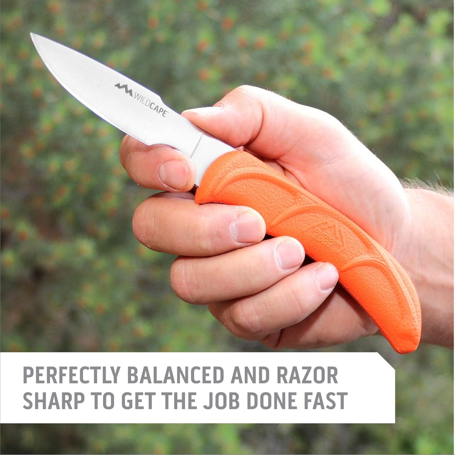 OUTDOOR EDGE WildPak, 8-Piece Field to Freezer Hunting & Game Processing Knife Set with Caping Knife, Gut-Hook Skinner, Boning/Fillet Knife, Wood/Bone Saw, Spreader, Gloves, and Hard-Side Carry Case
