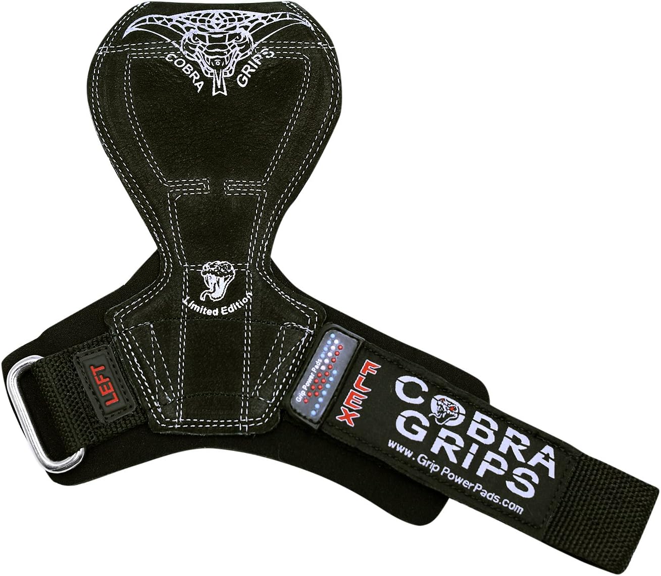 2018 Cobra Grips Flex Model Weight Lifting Gloves Heavy Duty Straps Alternative Power Lifting Hooks for Deadlifts with Padded Wrist Wrap Support Bodybuilding