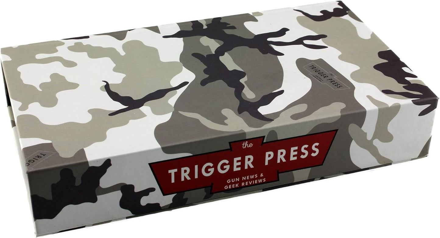 Trigger Press 220 Flat Pack 3 Inch Adhesive - Shooting Target Stickers - Blaze Orange - MOA Accurate - Protective Case with Accuracy Charts