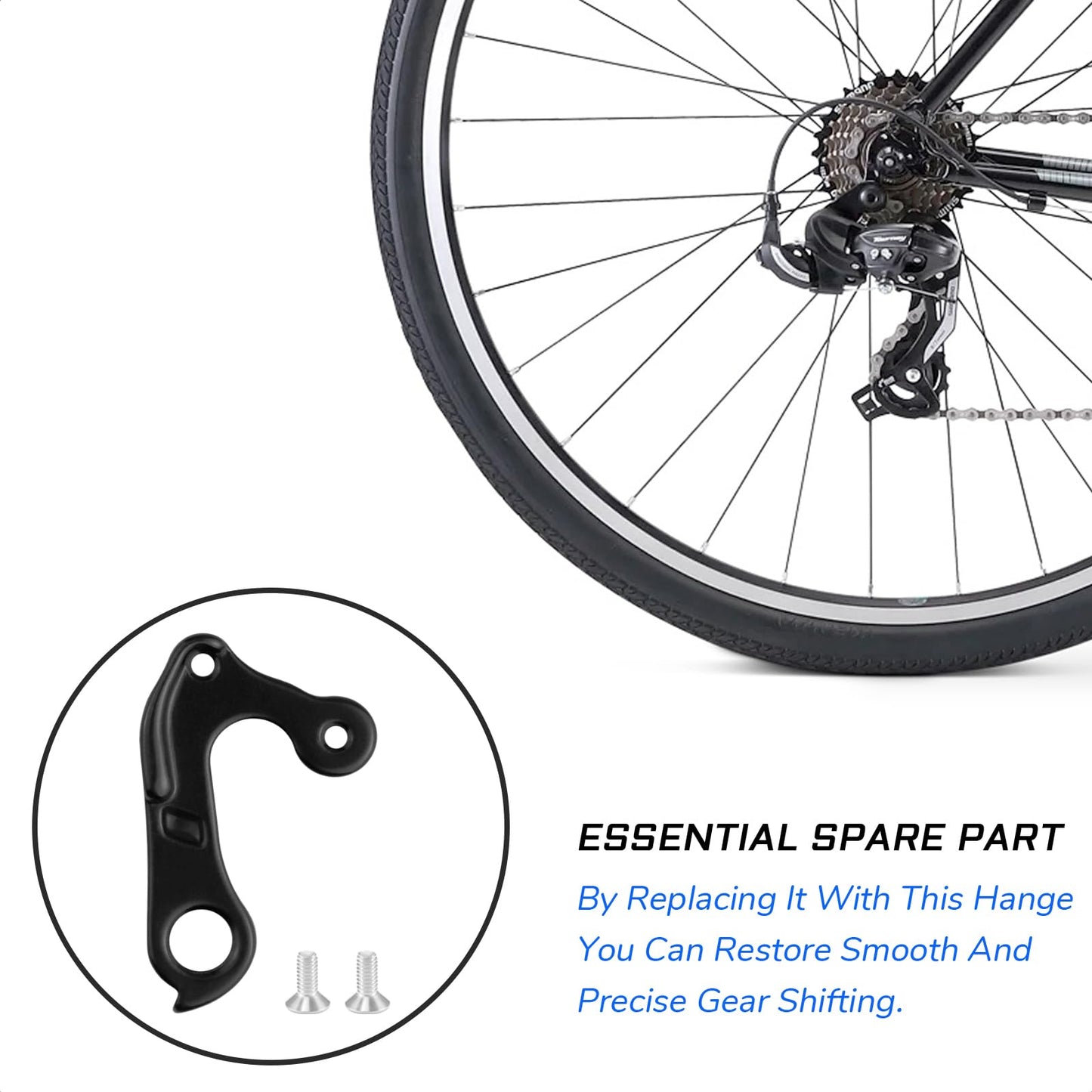 KIEVODE Derailleur Hanger for Fuji Absolute, Cross, Sportif, Specific, Year Dropout Tomac 215 and More - Replacement Hanger Part #D025 for Rear Derailleur - for Mountain Bikes, Road Bicycles, and MTBs
