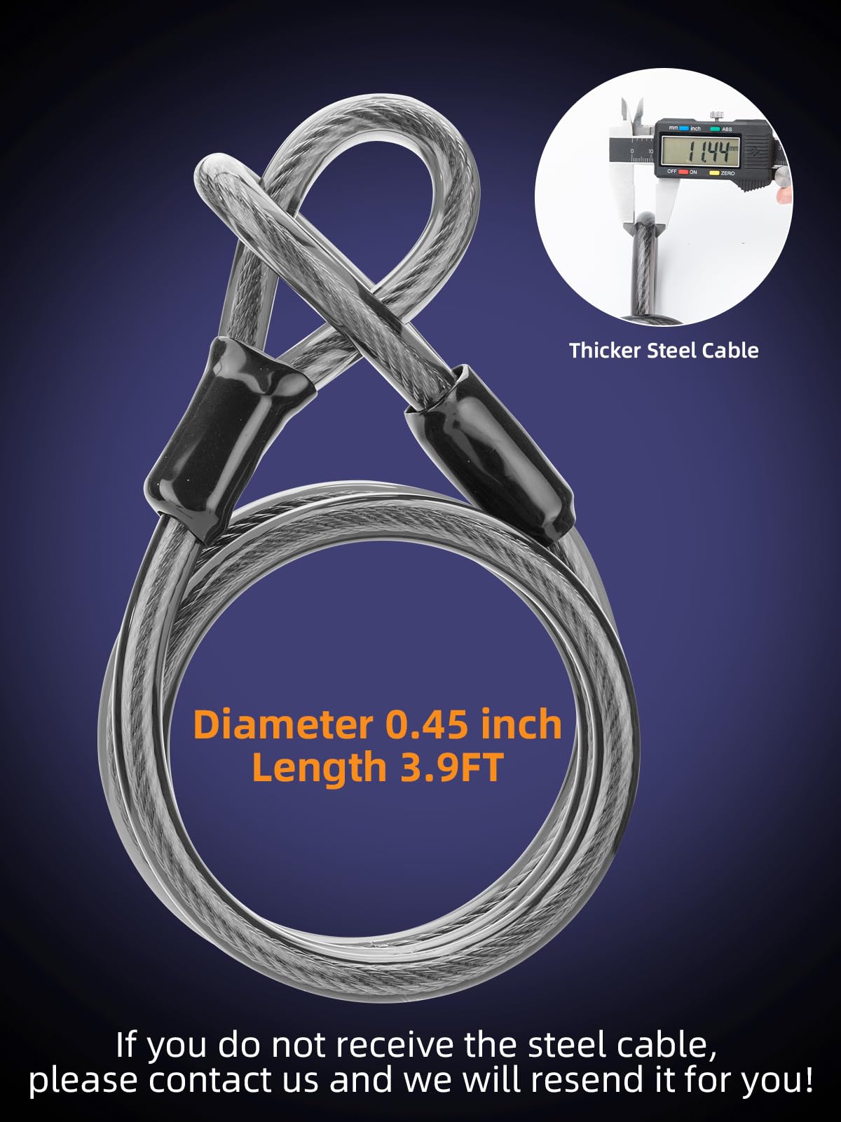 ROCKBROS Bike Lock Set Heavy Duty Bike U Lock with 4 Ft Security Steel Cable, Bicycle U Locks with Keys for Scooter Road Mountain Bike