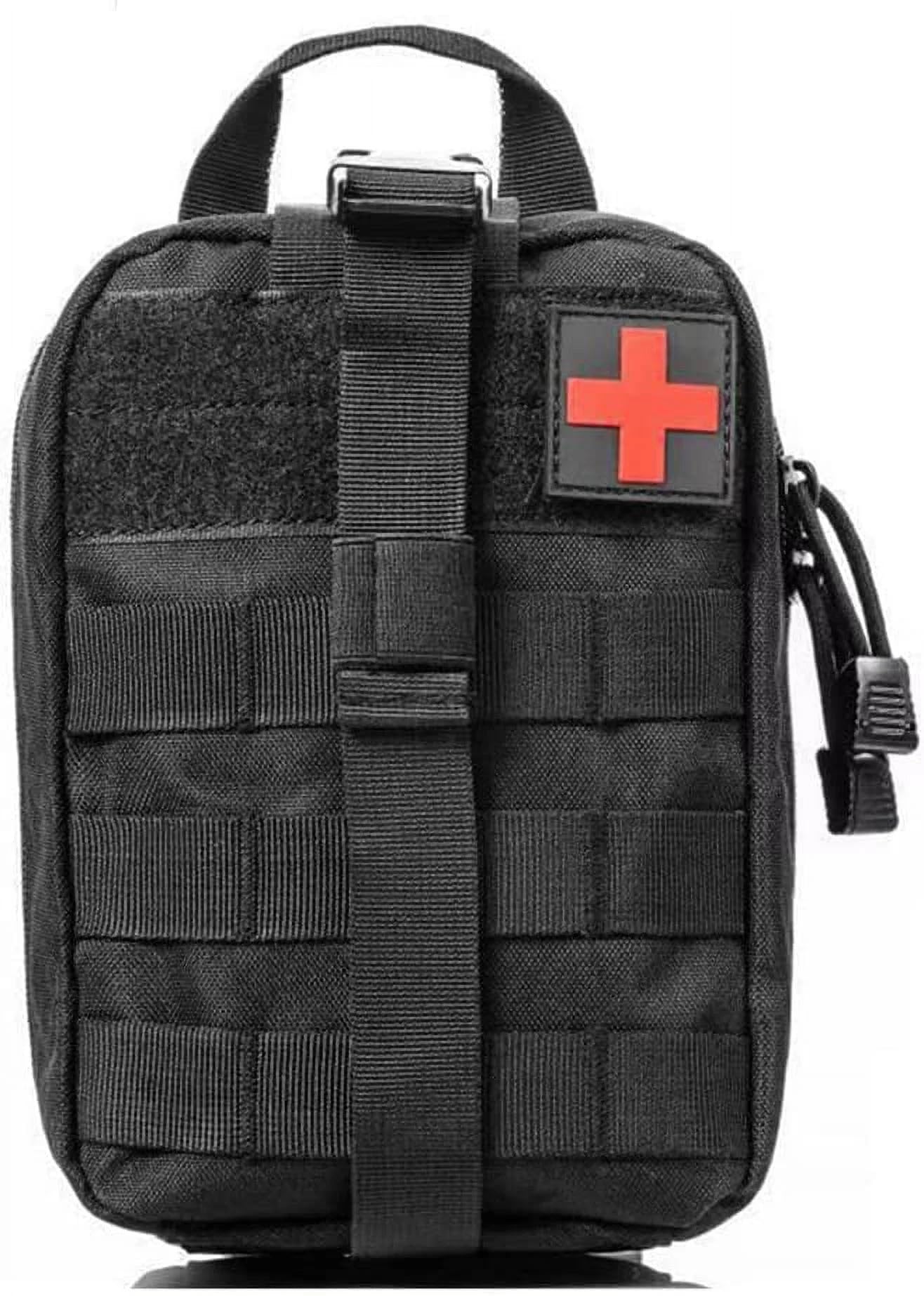 278-Piece Survival Kit & First Aid Kit - Emergency Medical Supplies for Camping, Hunting, Hiking, Urban EDC & Disaster Preparedness in Tactical Molle Pouch
