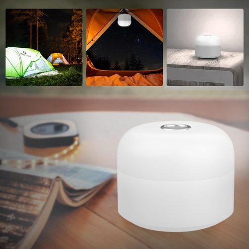 Outdoor Camping Light Portable Tent Light, 4000 mAh Charger Camping Light, Signal Light, Flashlight Light, Hurricane Emergency Light, Power Outage, Home, Hiking (White)