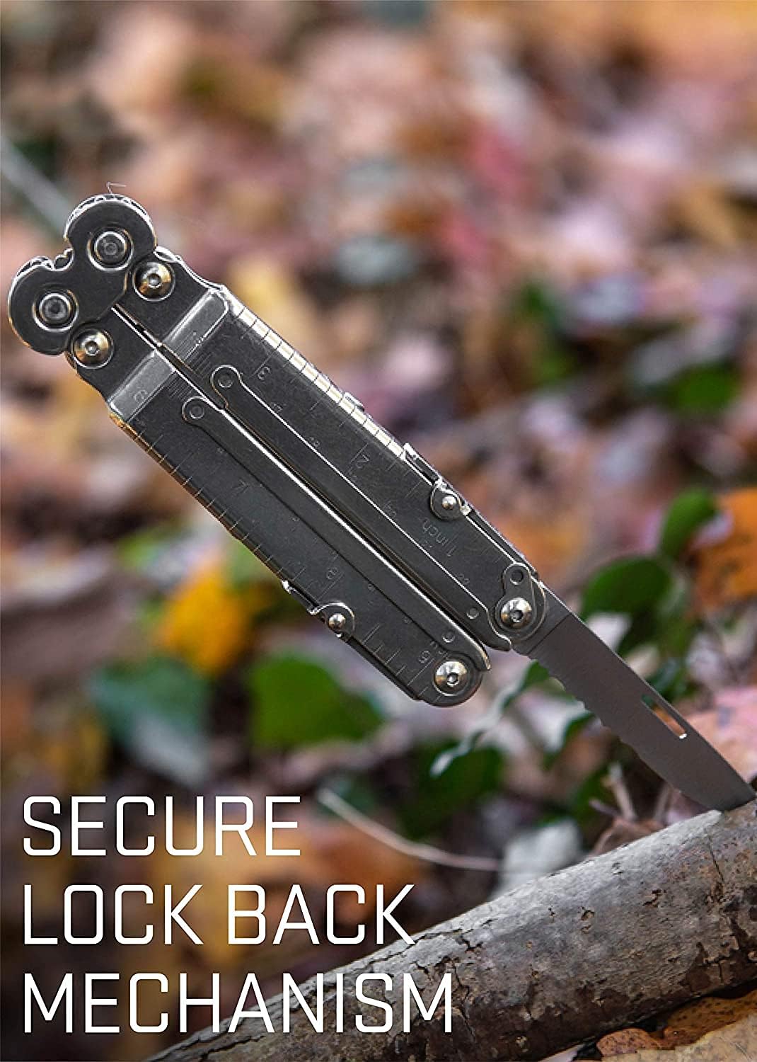 SOG Powerlock V-Cutter- Multi-Tool Pocket Utility Tool Set with 18 Specialty Tools for Heavy-Duty Field Use and Nylon Carrying Pouch (B63N-CP)