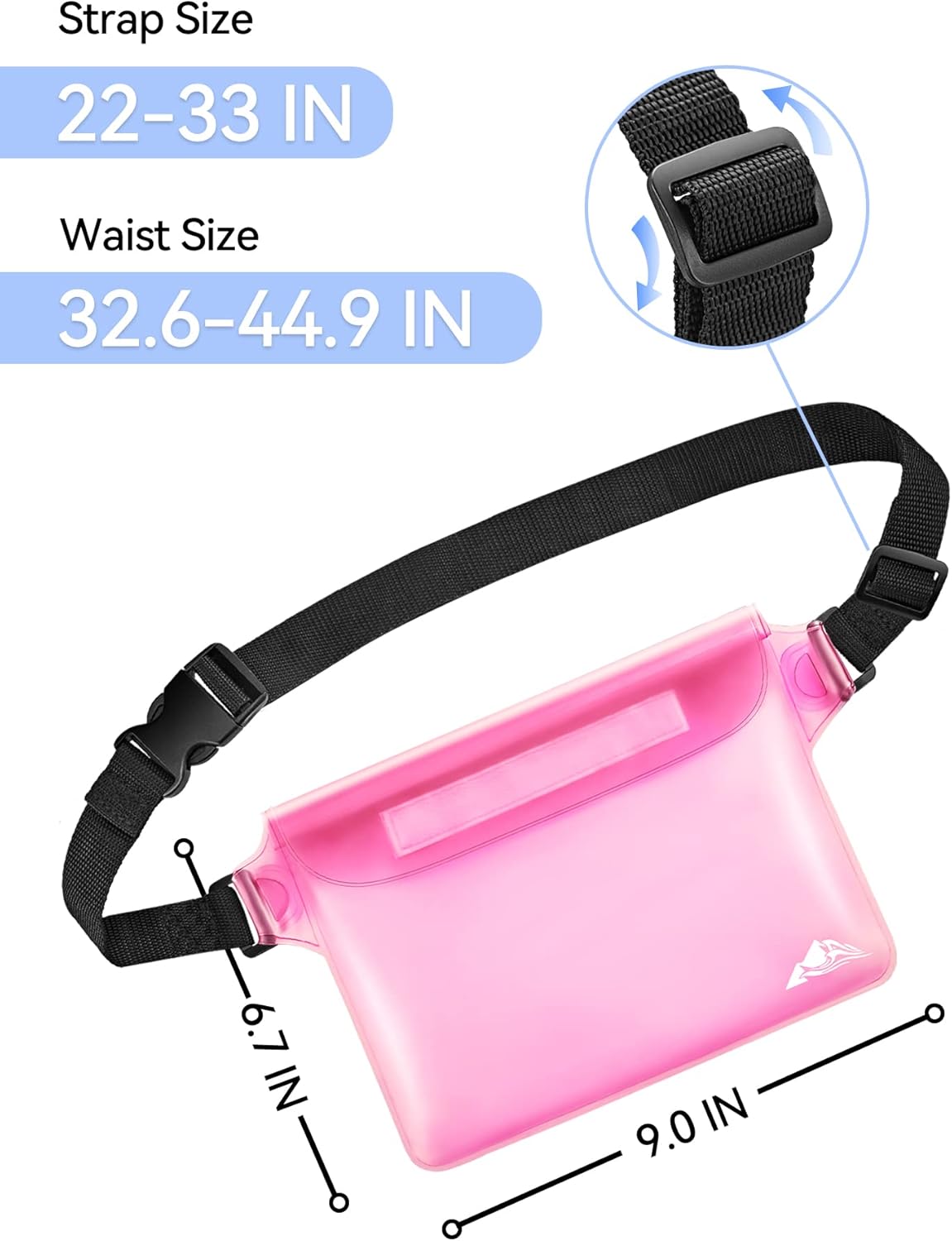 HEETA Waterproof Fanny Pack | Adjustable Waist Strap for Swimming & Beach