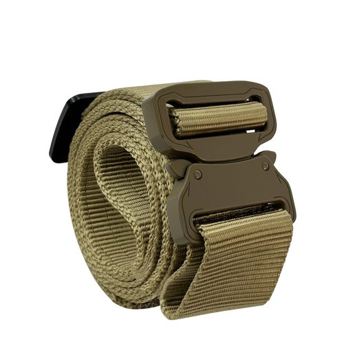TWINFALCONS Tactical Battle Belt Modular Rigger's Belt Quick Release Buckle Molle Belt Patrol Belt Duty Belt Adjustable 1000D Nylon Belt (Coyote Brown)