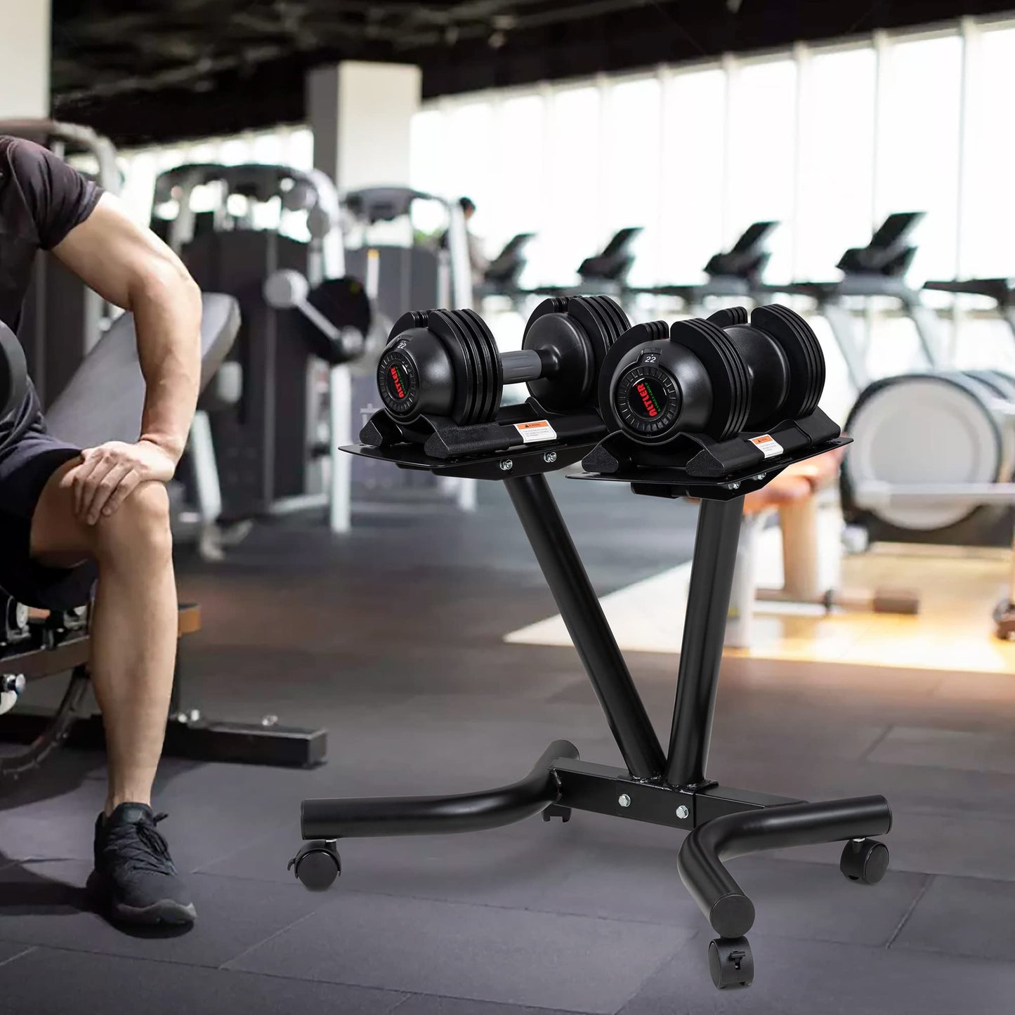 ALTLER Adjustable Dumbbell Stand Fitness Dumbbell Rack & Weight Rack for Home Gym Set
