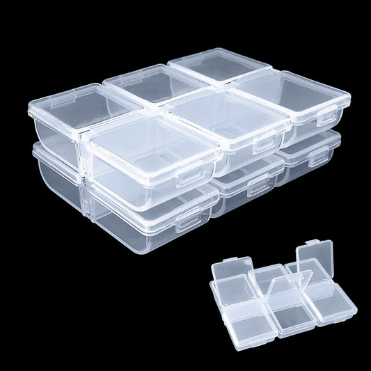 2PC-Aventik Fishing Tackle Box Tackle Utility Boxes Plastic Box Storage Organizer Fishing Storage(Hook box-6C)