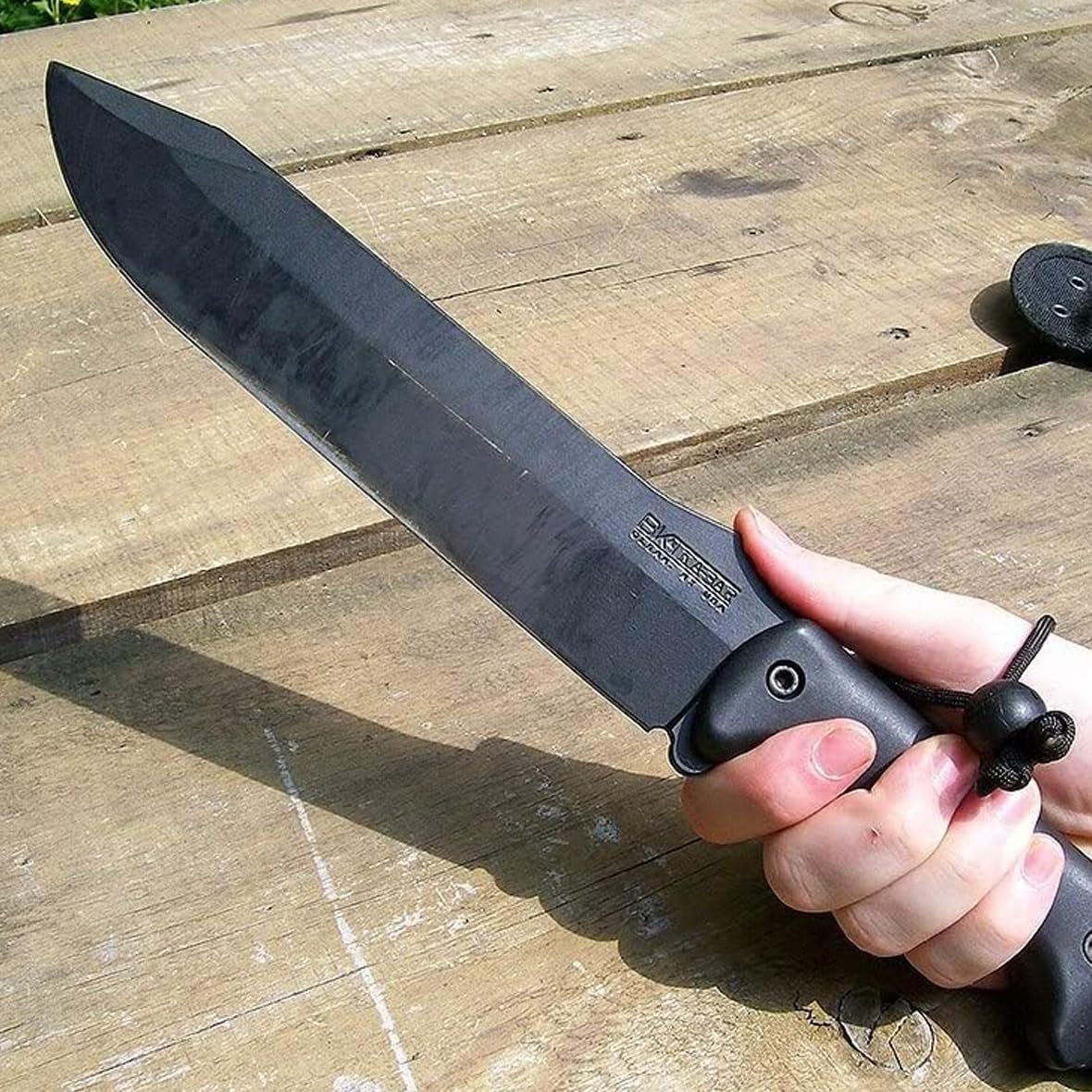 Ka-Bar Becker BK9 Combat Bowie Fixed Blade Knife, Black