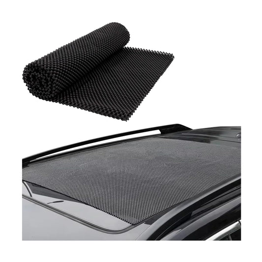 KHGUZ Car Roof Rack Pads, 47" X 40" Vehicle Rooftop Cargo Bag Protective Mat, Non-Slip Automotive Roof Cushioned Protection Layer Accessories, Universal for SUV, Sedan, Truck (Black)