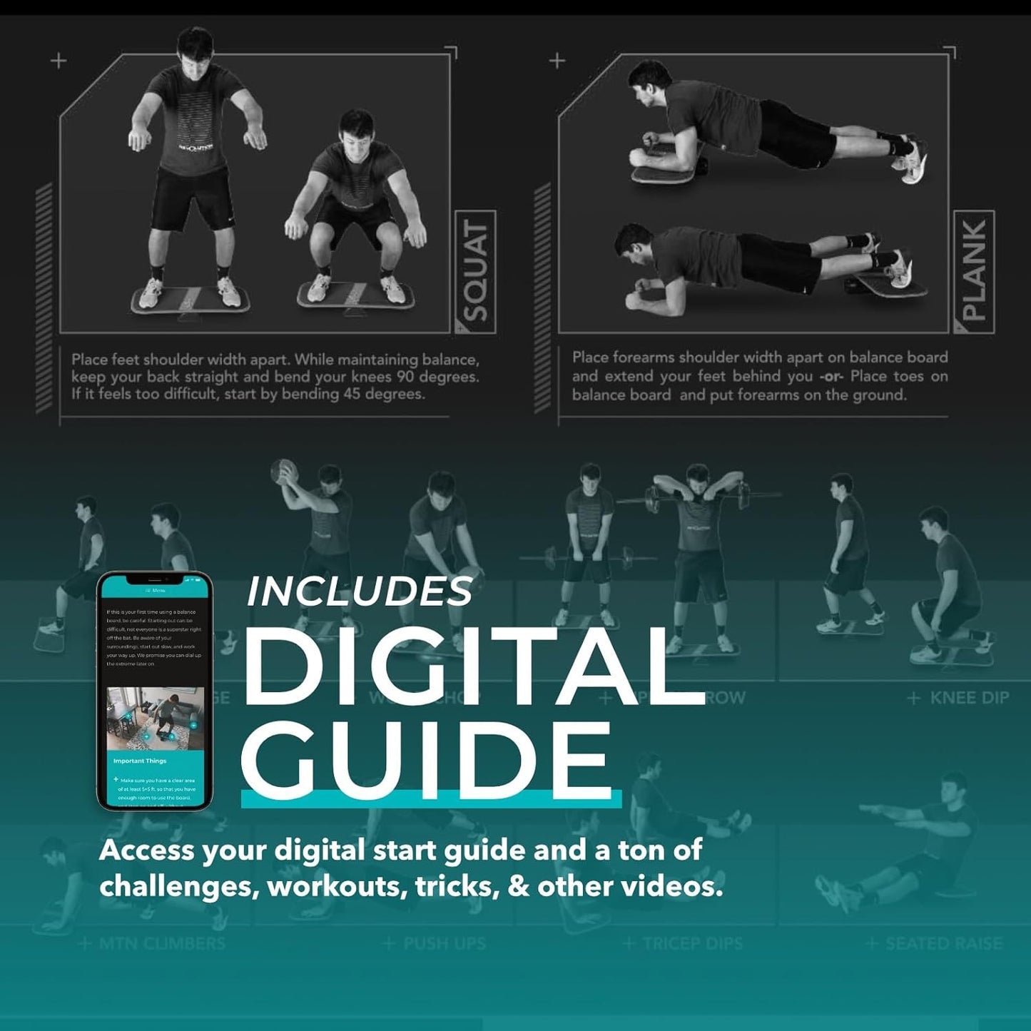 3-in-1 Revbalance FIT Balance Board - Versatile Exercise Training System