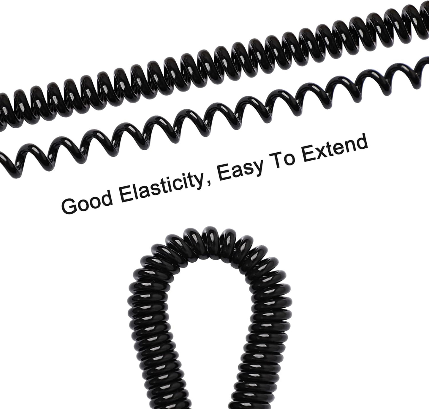 uxcell Spiral Fishing Lanyard, Retractable Safety Coiled Cord Lanyard with Lobster Clasp, Elastic Spring Coil Rope Strap Leash for Fishing, Climbing, Boating, Pliers Tool, 1 Pcs