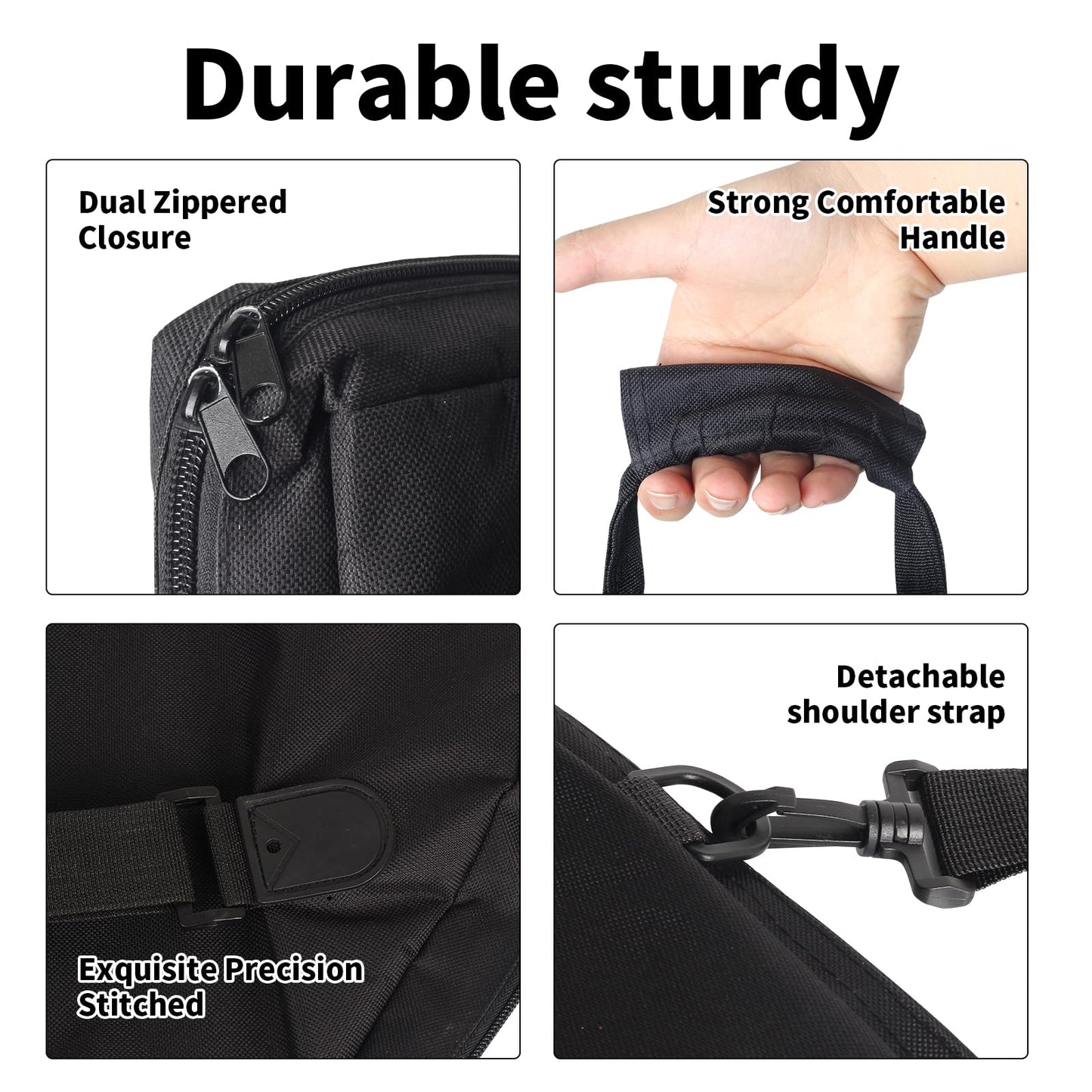 FENJANER Archery Compound Bow Case Soft Bow Bag with Arrow Quiver Light-Weight Bow Carry Bag with Adjustable Shoulder Strap & Backpack Straps for Adults Hunting and Target Practice (37", Black)