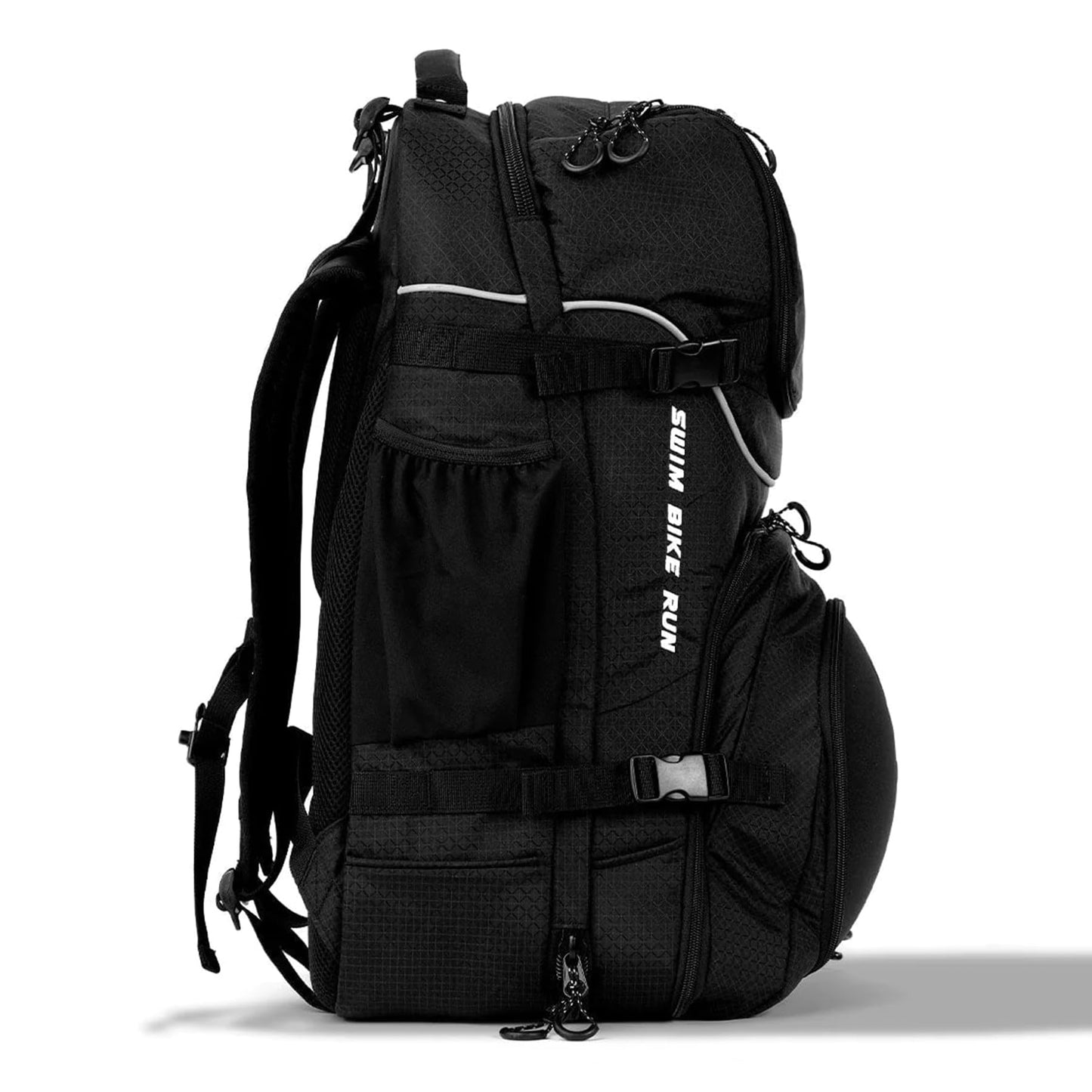 Zoot Ultra Tri Bag, Triathlon Transition Backpack with Wet Storage for Men & Women Athletes, Race Day, Travel & Train, Black