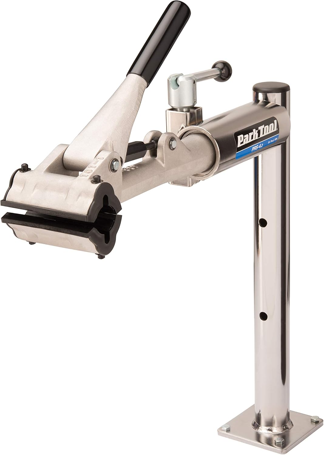 Park Tool Adult PRS-4.2-2 - Deluxe Bench Mount Repair Stand with 100-3D Micro Adjust Clamp Tool