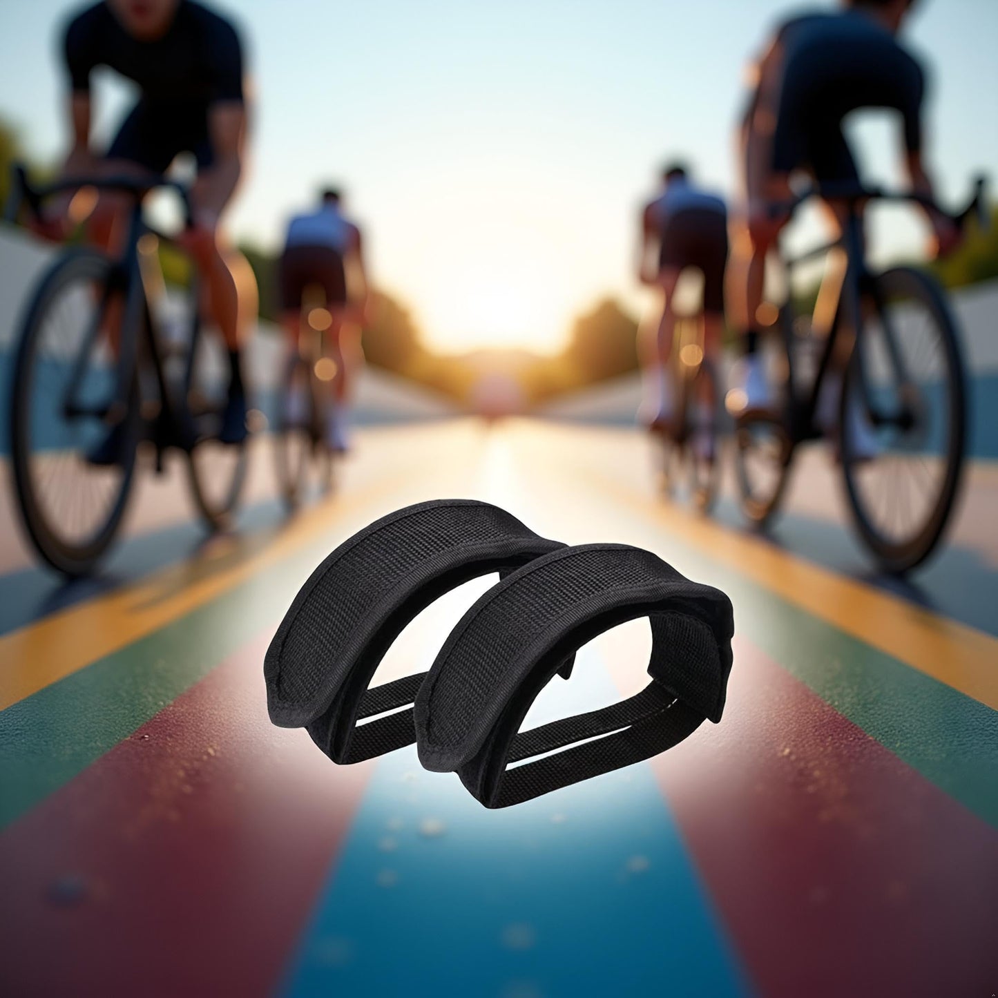 2 Pcs Beam Strap Pedal Straps Cycling Kids Bike Foot Pedal Straps Toe Clips Straps Tape Cycling Parts and Components for Fixed Gear Bike Pedals and Cleats(Black)