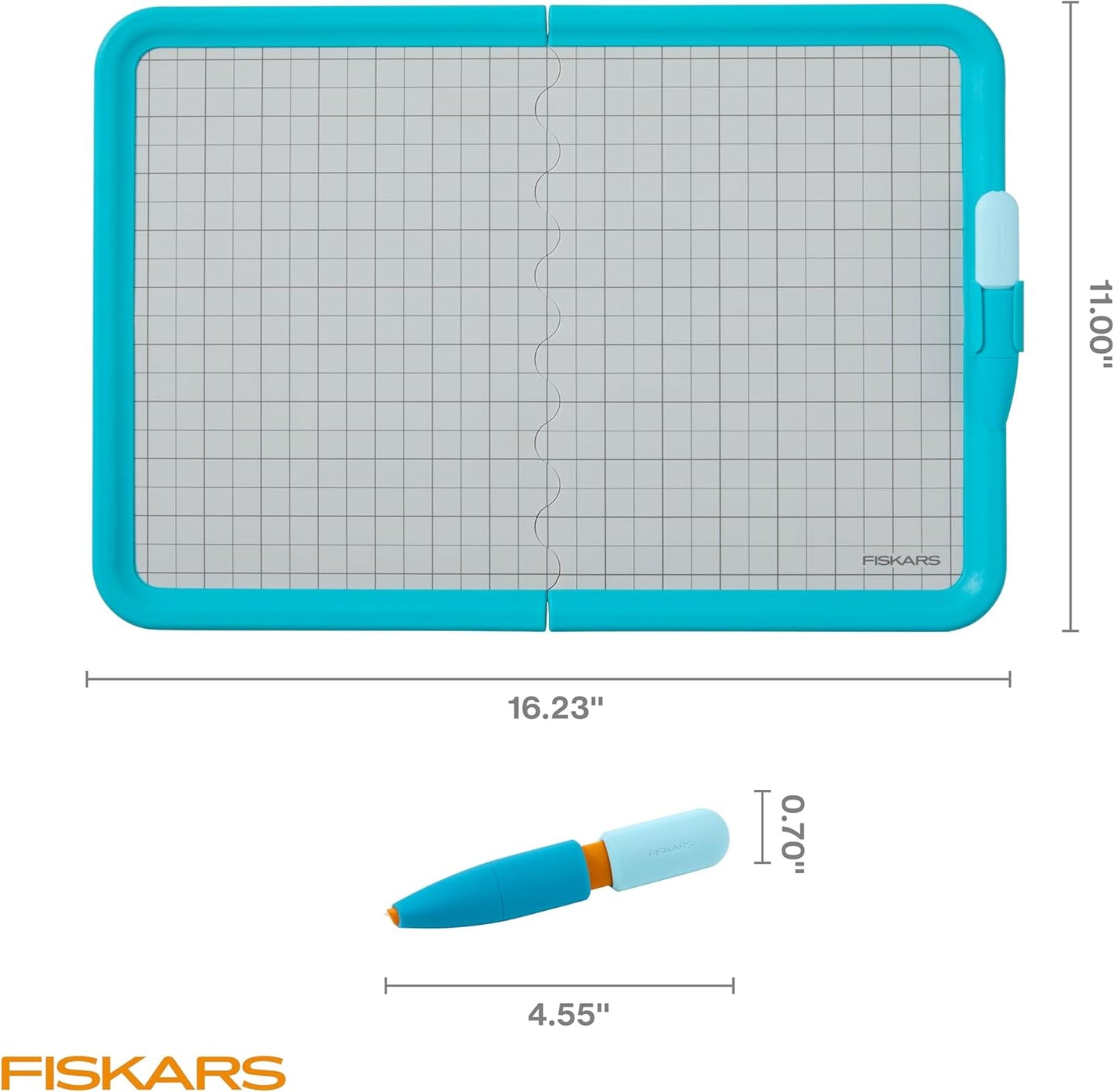 Fiskars Kids Junior Paper Trimmer – Turquoise Safe and Easy Paper Cutter for Crafting and School Projects 7 x 11.5 Inches