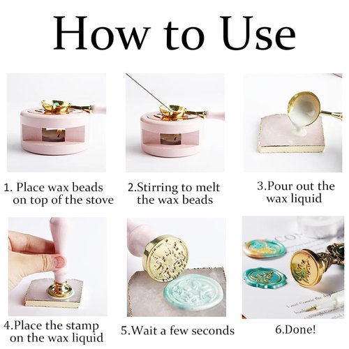 Custom Wax Seal Stamp,Personalized Wax Seal Stamp Kit with Your Design/Logo/Text for Wedding Invitations, Gift Wrapping, Envelopes, Party Favors,Christmas