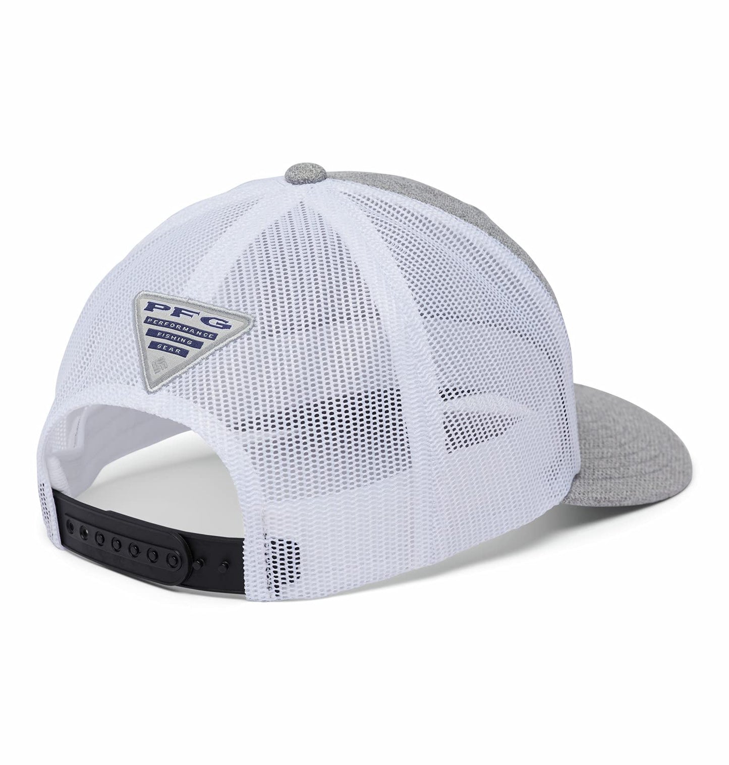 Columbia Unisex PFG Hooks Mesh Ball Cap, Cool Grey Heather/Black, Large/X-Large
