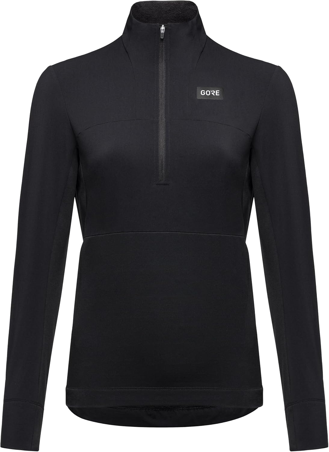 Gore Wear Womens TrailKPR Hybrid 1/2-Zip Black M/8-10
