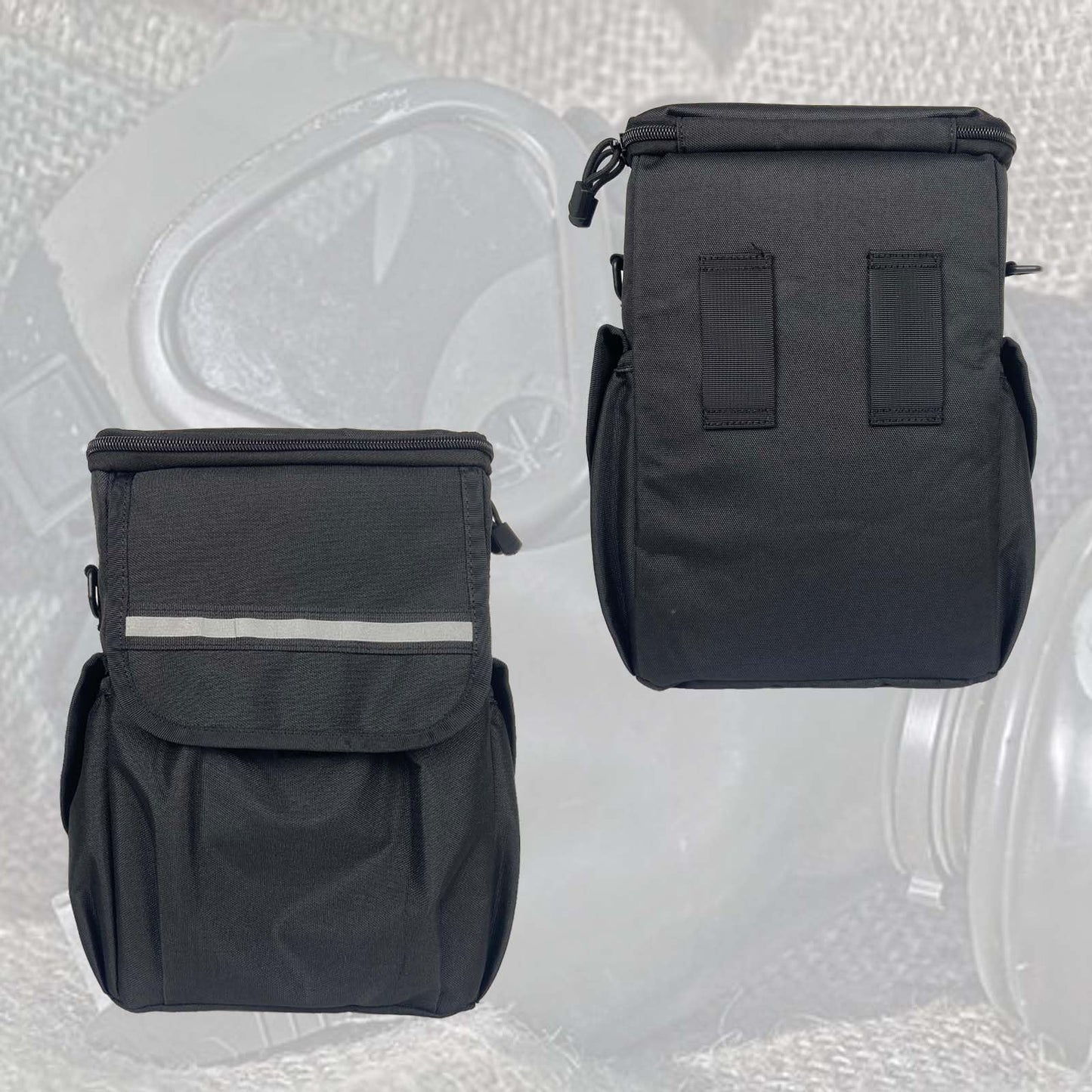 KUNFALY Gas Mask Pouch Attach to Belt or Shoulder Carry Storage Bag for Masks Gear