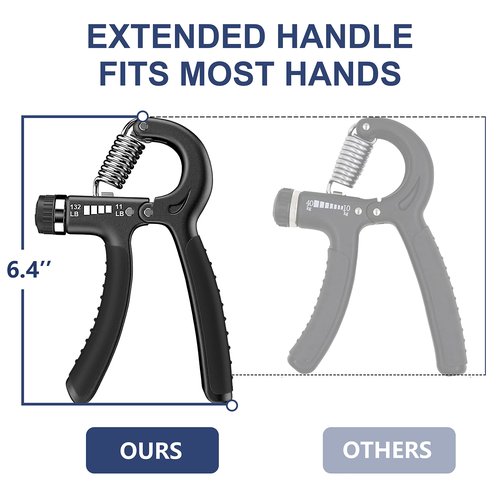 FLYFE Grip Strength Trainer 2 Pack 11-132 lbs, Hand Grip Exerciser Strengthener with Adjustable Resistance, Forearm Strengthener, Hand Exerciser for Muscle Building and Injury Recovery