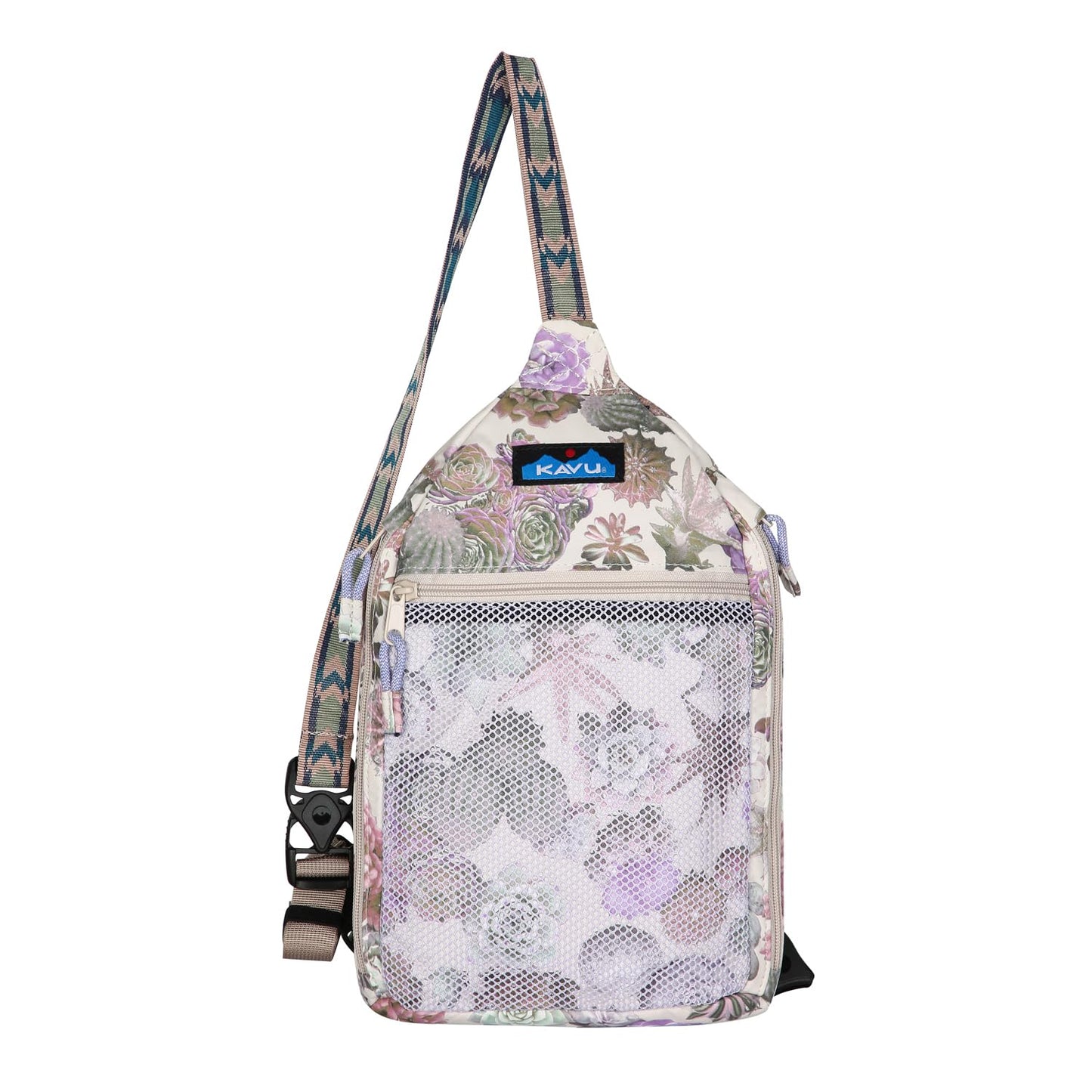 KAVU Yoho Sling Semi Padded Sling Pack Rucksack - Succulents