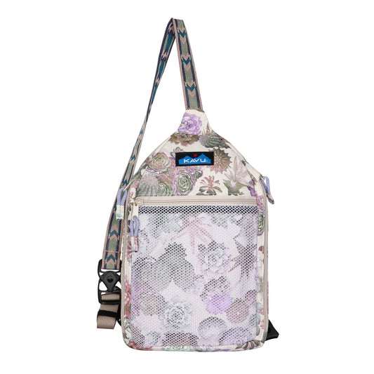 KAVU Yoho Sling Semi Padded Sling Pack Rucksack - Succulents