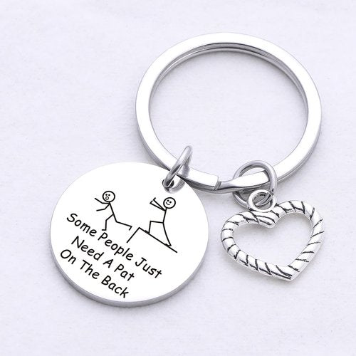 ZQEOU Humor Keychain Friend Birthday Keychain For Best Friend Jewelry Friend Appreciation Gift Sarcasm Gift Soul Sister Gift Friendship Gift Friend Going Away Gift Inspirational Gift