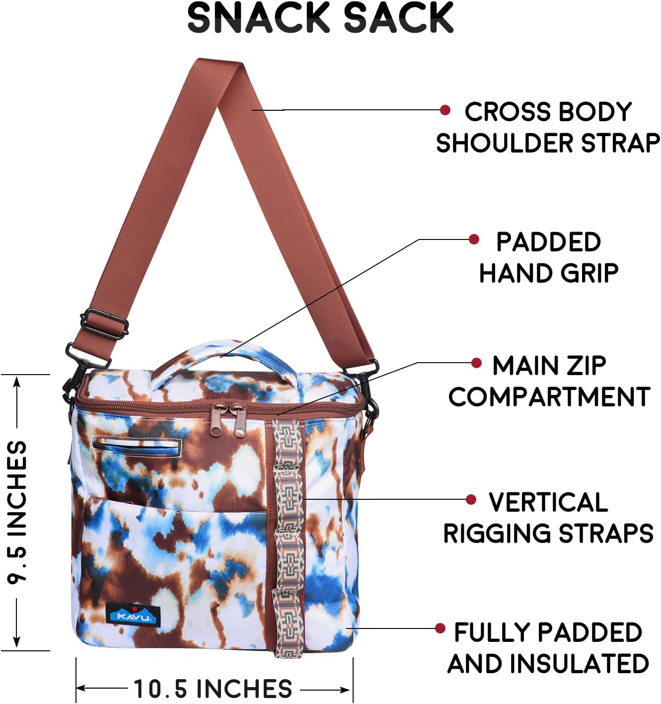 KAVU Snack Sack Crossbody Cooler Bag