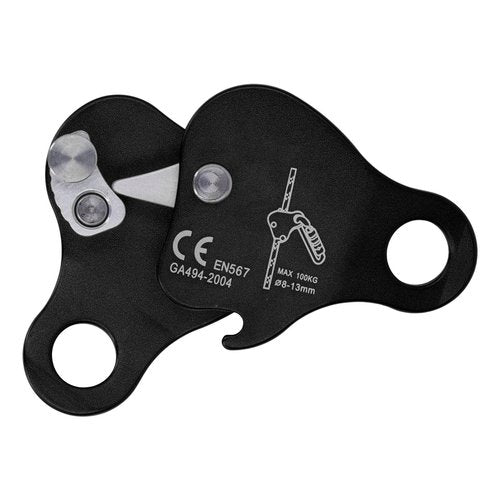 VGEBY Climbing Rope Grab, Self Braking Grab, Climbing Rope Grip Clamp, Ascender Fall Belay Device, Belay & Rappel Equipment & Rigging for Climbing, Mountaineering, Rappelling, Rescue & Outdoor Sports